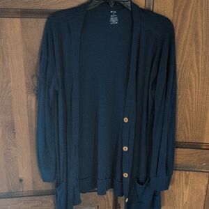 Women's Navy Cardigan Sweater
